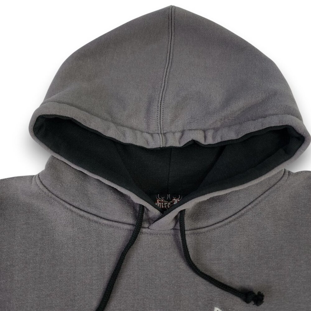 Sapphire Lounge Men's Large Gray Tribal Star Graphic Hoodie Y2k Streetwear - Picture 14 of 16